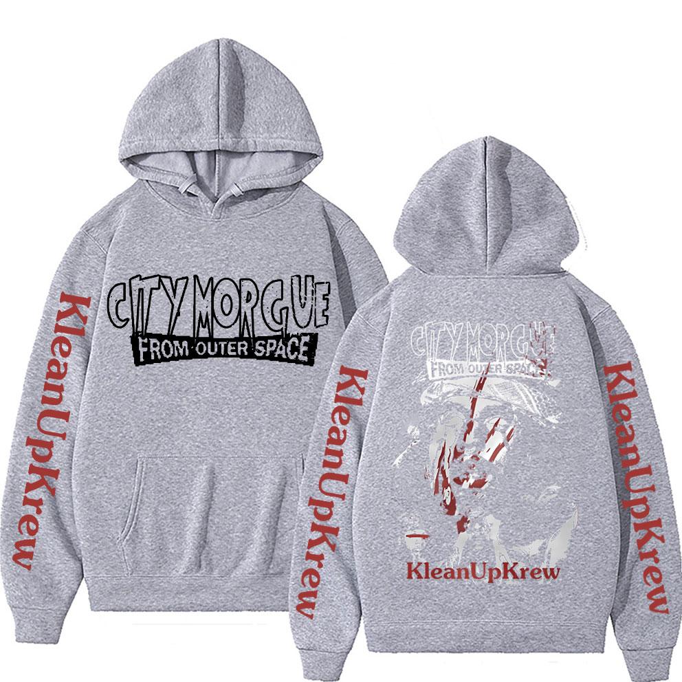 Rapper City Morgue Beidseitig Bedruckter Hoodie Herren Damen Hip Hop Harajuku Sweatshirt Zillakami Sosmula Hoodies Streetwear Oberteile