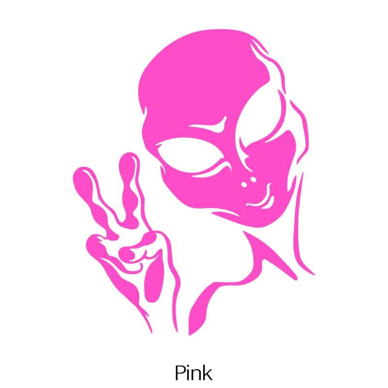Car Decals Vinyl Auto Window Bumper Body Decals Space Alien Star Astronaut Personality Auto Decals Ufo Water-Repellent Decoration