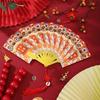 10 Cards Fan Design Red Envelope Traditional God of Wealth Red Pocket  Birthday