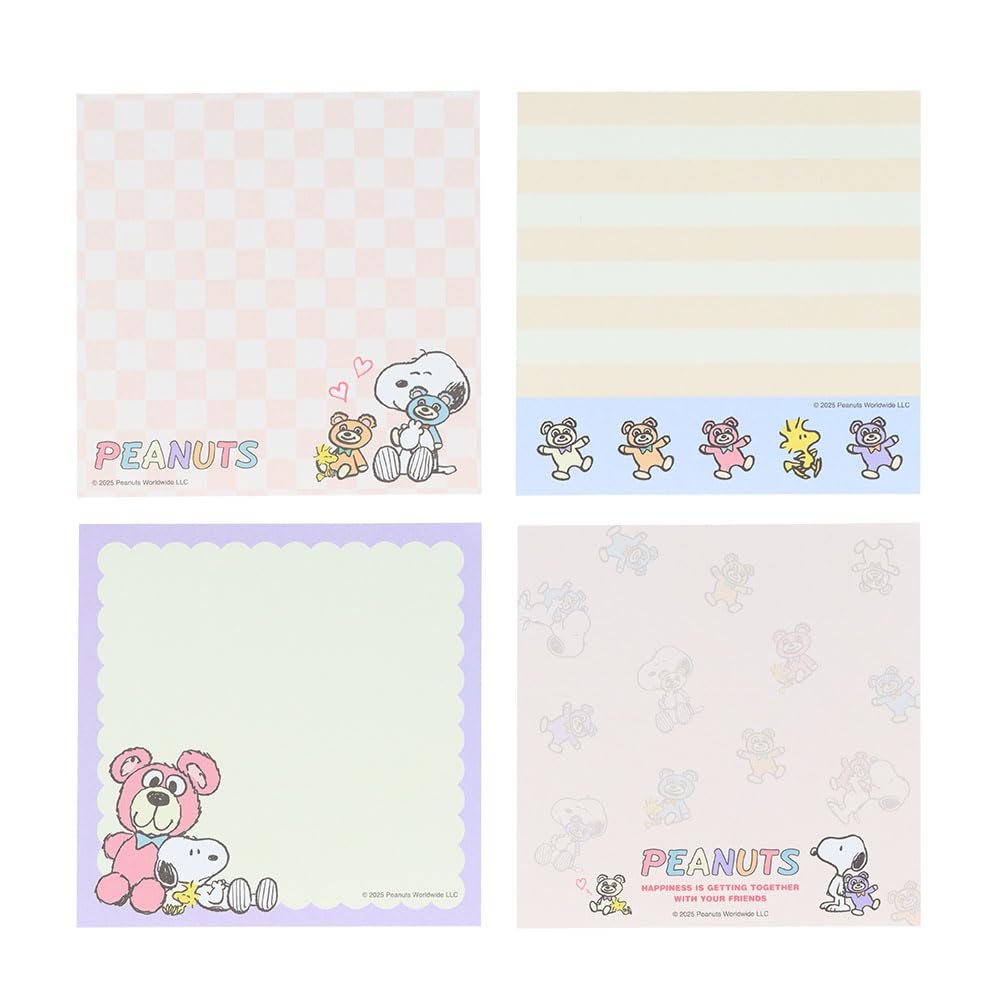 Stationery Snoopy Merchandise Memo Pad Square Pastel S2849976 Sun-Star