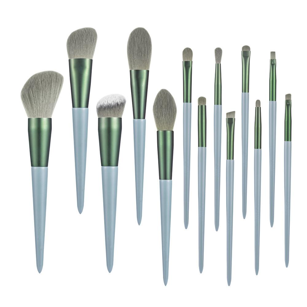 

Cangzhou 13 makeup brushes set Sijiqing fixed wooden handle loose powder blush brush makeup tool