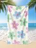 1pc Dreamy Sea Turtle Polyester Quick-Dry Beach Towel, 2D Printed, All-Season, Lightweight Soft, Unisex for Swimming/Surfing/Cam