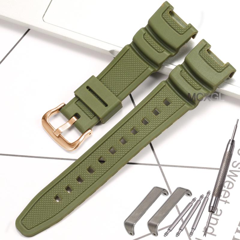 SGW100 Resin Strap For Casio SGW-100 Replacement Watch Strap10304195 Replacement Watchband SGW-100-1VH Wristband