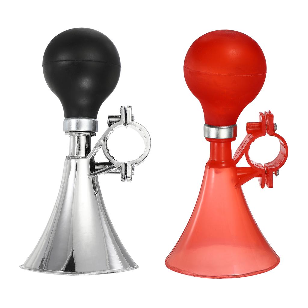 Uxcell 2 Pièces Klaxon de Vélo Klaxons à Air Pour Sécurité W Air Squeeze Poignée en Plastique Trompette Guidon Sonnette Forte de Vélo Route/Montagne/Vélos/Trottinettes