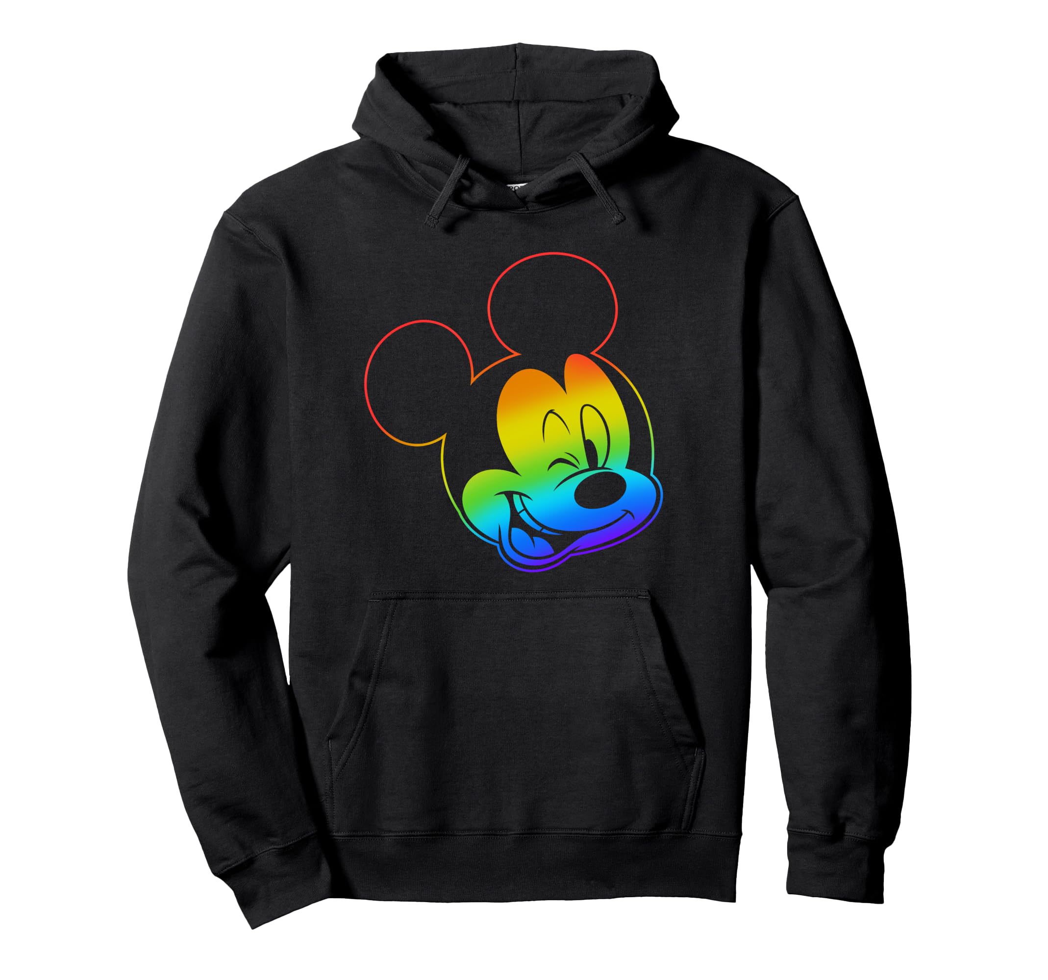 Disney Mickey Friends Rainbow Mickey Face Hoodie &