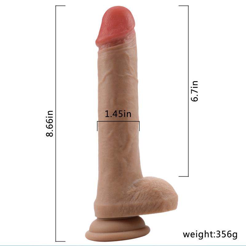 Dildo Woman Super Soft Super Large Manual Silicone Sucker Simulation Penis Fake Chicken Props Super Soft for Women