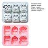 Durable Ice Cube Tray Backpack Silicone Mold, 6 Cavity School Bag Shape Baking Tool, Food Grade Mold Flexible for Chocolate And Fondant Jelly Desserts