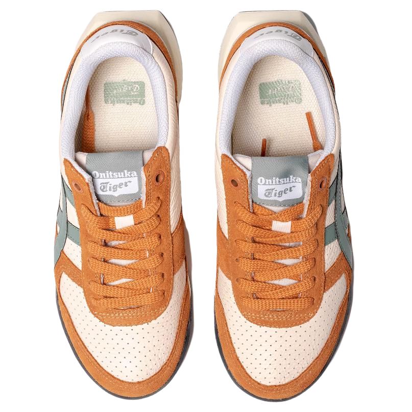 New Onitsuka Tiger Ultimate 81 Anti Slip Wear Resistant Low Top Casual Shoes Unisex Orange Pink Green 1183C074-700