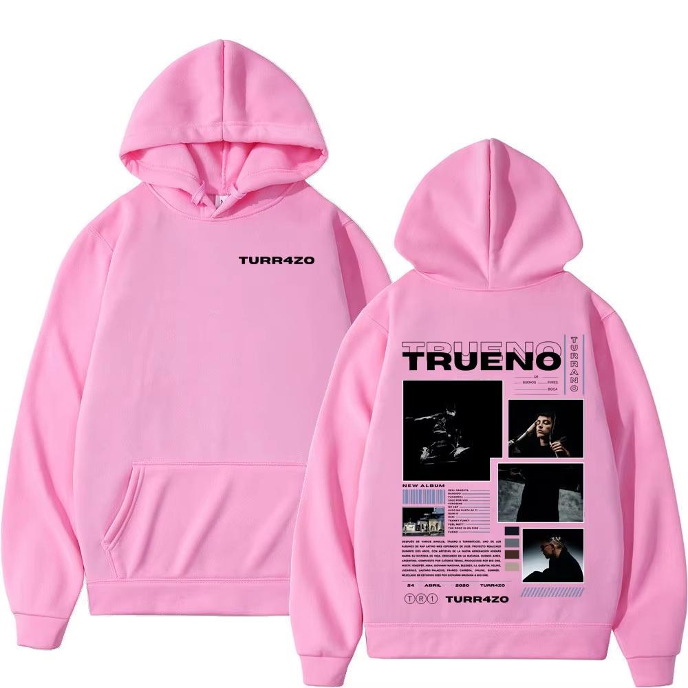 2026 New Hot Sale Rapper Trueno Turr4zo Album Graphic Hoodies Y2K Men Women Vintage Printed Sweatshirt Trendy Streetwear for Daily Looks
