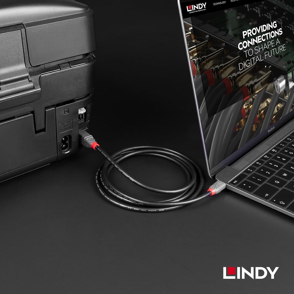 LINDY 1m ANTHRA LINE to Cable USB2.0 Type-C Type-B (Model Number 36941)