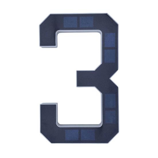 מספר בית מואר סולארי תאורת חוץ מספר כתובת LED מאיר עמיד למים מספר בית מודרני שלט כתובת לדלת כניסה חיצונית