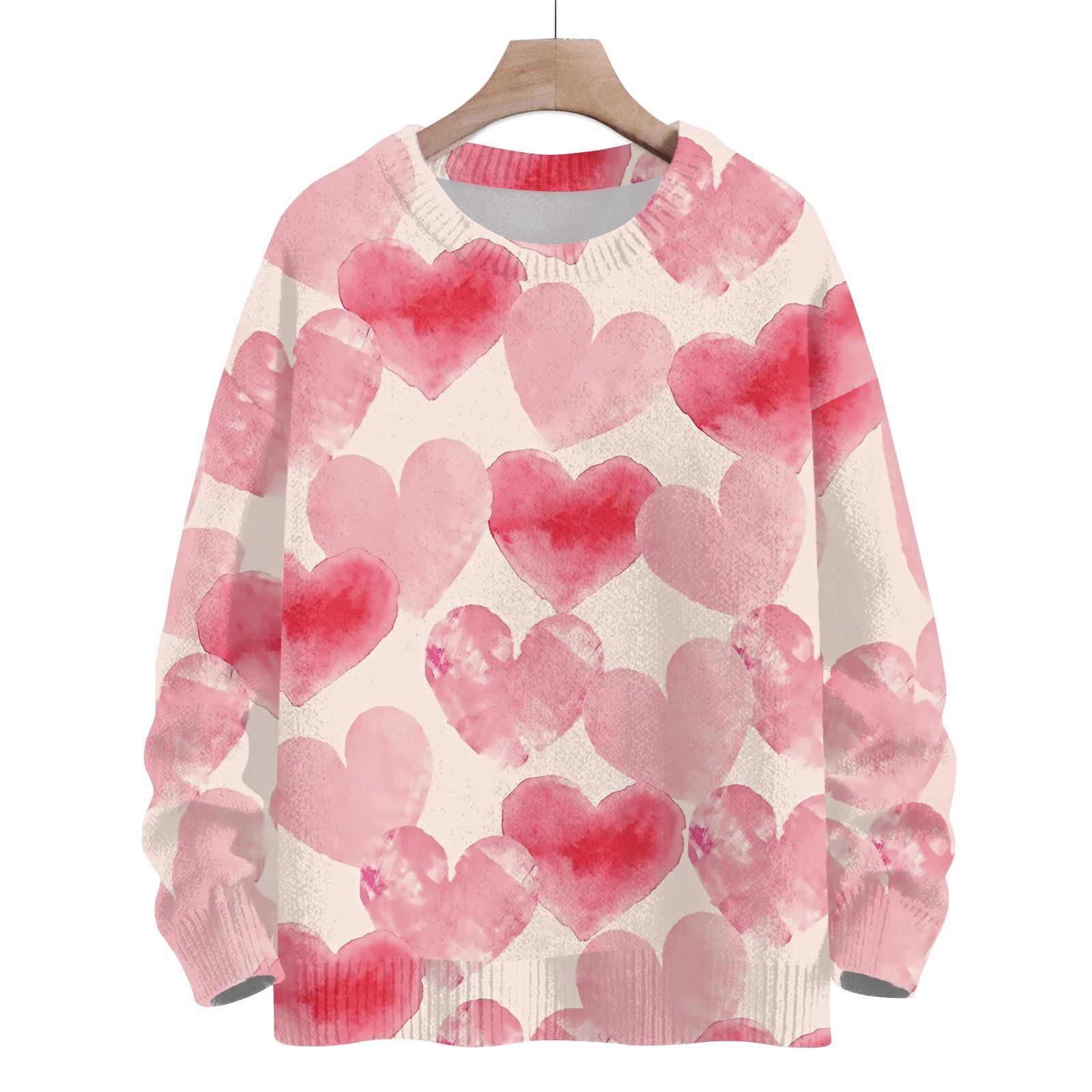 Sweatshirts For Women Knit Sweater Cute Shirt Fall Crewneck Pullover Tops L