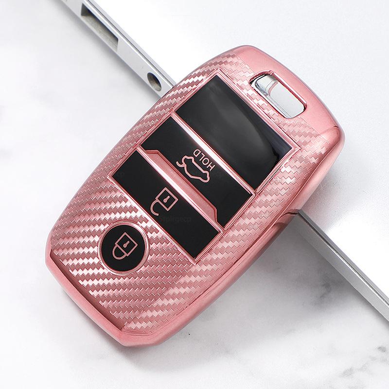 Carcasa de husă pentru chei de mașină cu model de carbon pentru KIA Rio Rio5 Sportage Ceed Cerato K3 KX3 K4 K5 Cerato Sorento Optima Cerato Picanto