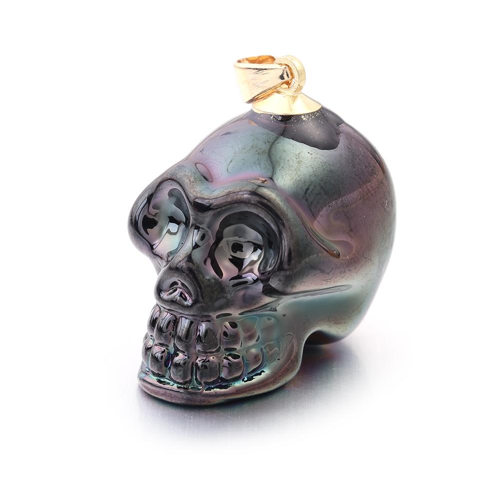 2025 New Punk Skull Pendants Lampwork Charm Pendants for Jewelry Making Skeleton Pendant DIY Necklace Christmas Gift Wholesale