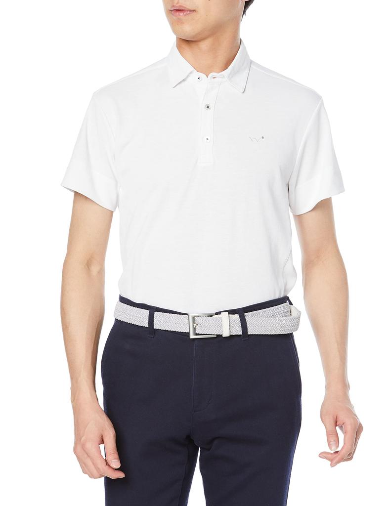 EDWIN GOLF Short Sleeve Polo Size M Men's Shirt, EDG500-18, White,