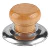 1PCS Home Universal Wooden Handle Heat Resistant Saucepan Round Lifting Kettle Anti Scalding Cookware Professional Pot Lid Knob