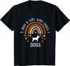 Just A Girl Who Loves Dogs Rainbow Dog Lover Unisex T-Shirt - Gift For Friends