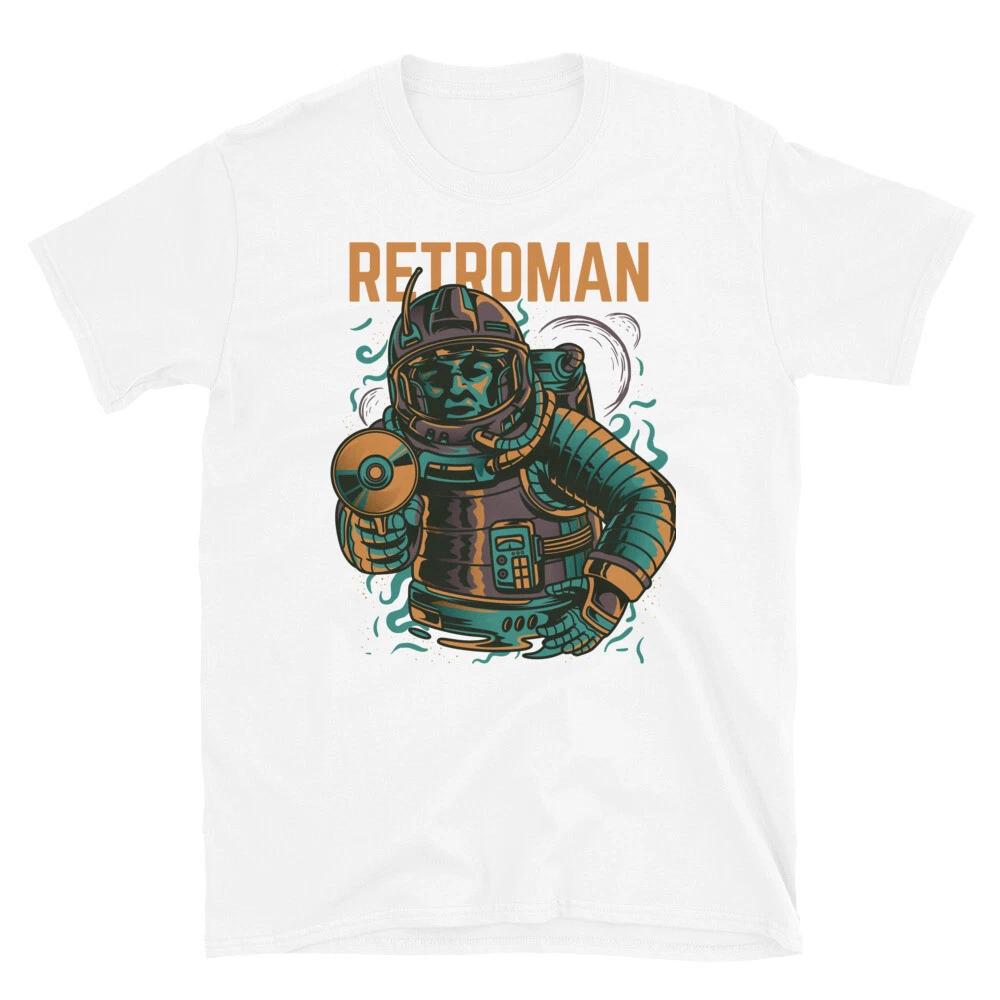 Retroman Fantasy Monster Art Retro Classic Everyday Graphic T-Shirt M