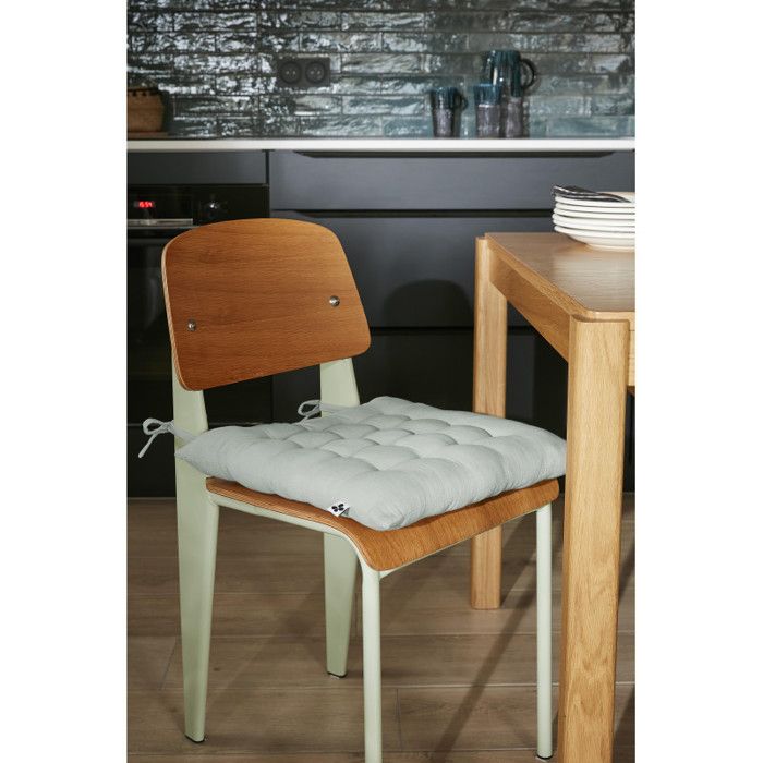 Assise matelassée 16 points "Gaïa" 40 x 40 cm "Gaze de Coton" l'Effet Papillon