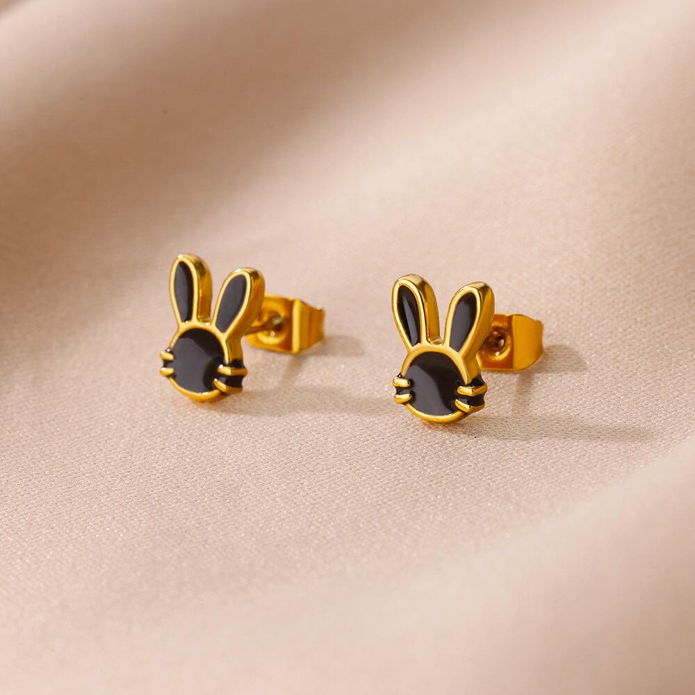 Winzige bunte Emaille Seestern Edelstahl Ohrringe für Frauen Trendige goldfarbene Stecker Ohrringe Wasserdicht Urlaub Zirkon Geschenk