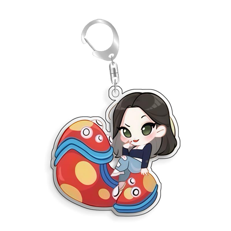 For The Amazing Digital Circus Ragatha Kaufmo Gangle Pomni Acrylic Selfmade Cute Cartoon Anime Keychain Pendant Toy Gift 5cm