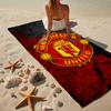 Asciugamano da Spiaggia in Microfibra con Stemma del Manchester United, Leggero e Asciugatura Rapida, per Viaggi Estivi, Essenziale per la Spiaggia, Piscina