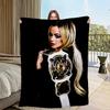 L-Liv Morgan Wrestler Decke Flanell warme Gemütlichkeit weiche Plüschdecke Für Picknick Betten Sofas Häuser Und Schlafzimmer