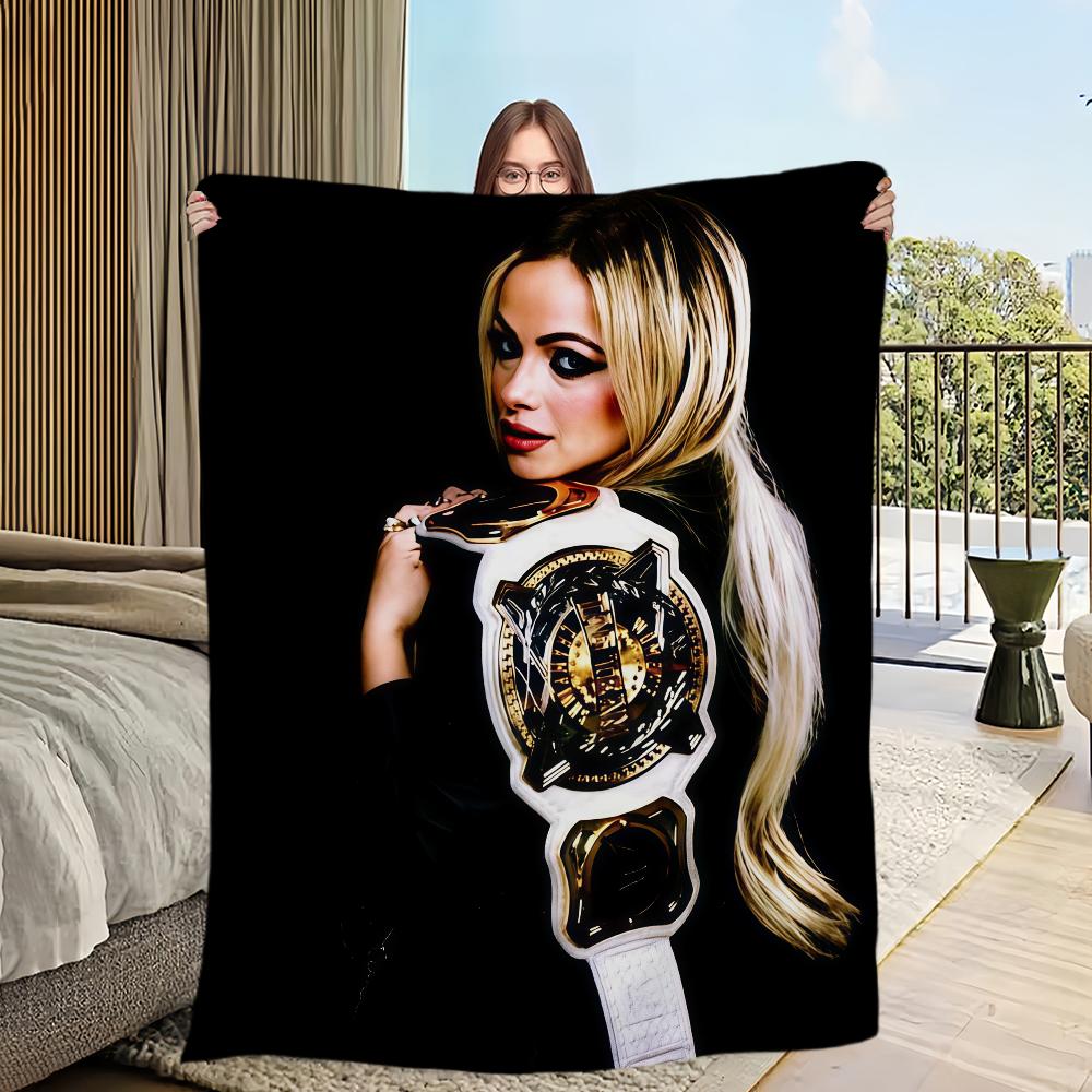 L-Liv Morgan Wrestler Decke Flanell warme Gemütlichkeit weiche Plüschdecke Für Picknick Betten Sofas Häuser Und Schlafzimmer