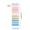 Morandi Color Transparent Sticky Notes - Cute Colorful PET Index Stickers for Marking and Memo.