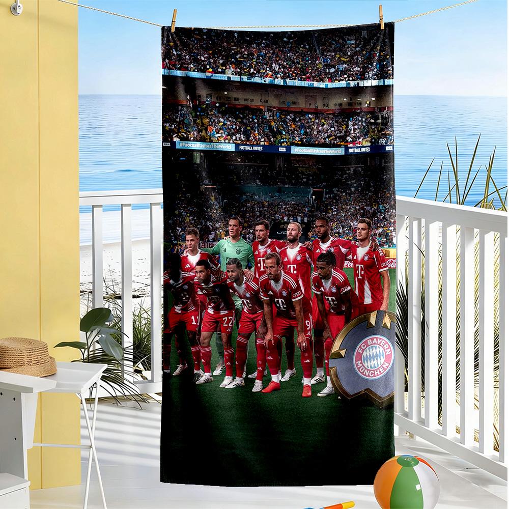 Bayern Munich Beach Towel Super Soft Microfiber Quickdry Fabric Comfortable Lightweight
