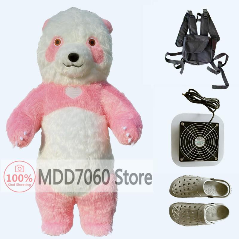 Inflatable Giant Panda Costume Funny Plush Mascot Suit For Street Party Role Play Cosplay