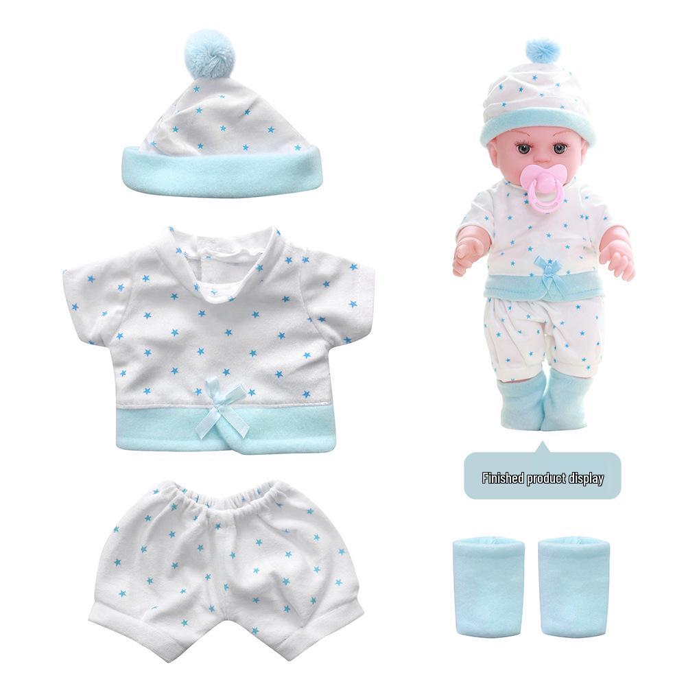 Doll Clothes Set: 30cm Baby Doll Outfit with Hat for DIY Customization