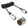 12V Professional 7Pin Cable Tow Harness Coupling Trailer Car Spring Plug EU Style