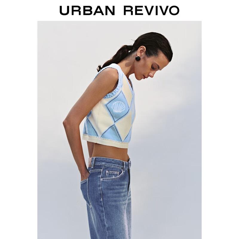 Women's Retro Argyle Jacquard Knit Vest