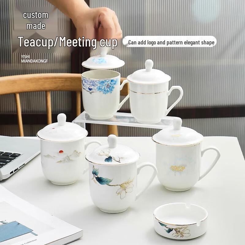 Ceramic Water Cup with Lid