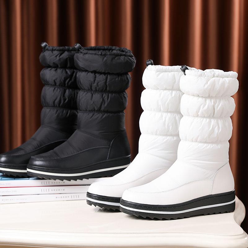 Women's snow boots winter warm and comfortable non-slip long-staple shoes large size casual cotton shoes