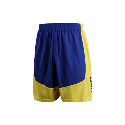 Logotipo de Letra Bloque de Color Baloncesto Punto Ajustado Pantalones Cortos Hombre Parte Inferior Azul Real 22500201-400