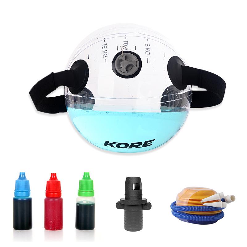 Inflatable Weighted Water Bag with Handle for Fitness Holds 14kg Water