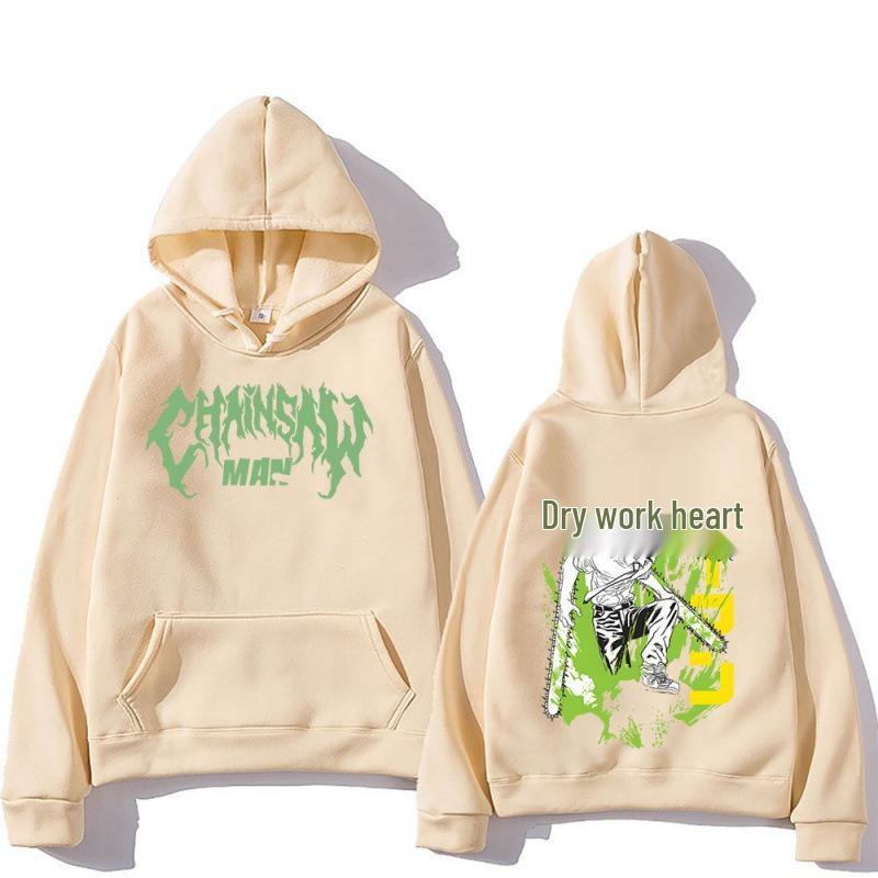 Chainsaw Man Denji Plus Velvet Hoodie - Autumn/Winter Anime Sweatshirt