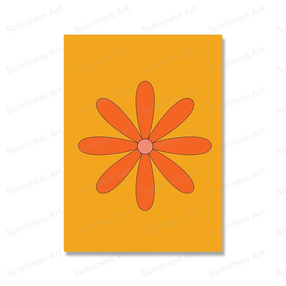Abstrakte Gänseblümchenblume Kirschvase Poster Küche Essen Butter Kaffee Drucke Wandkunst Leinwandmalerei Dekor Bilder Wohnzimmer