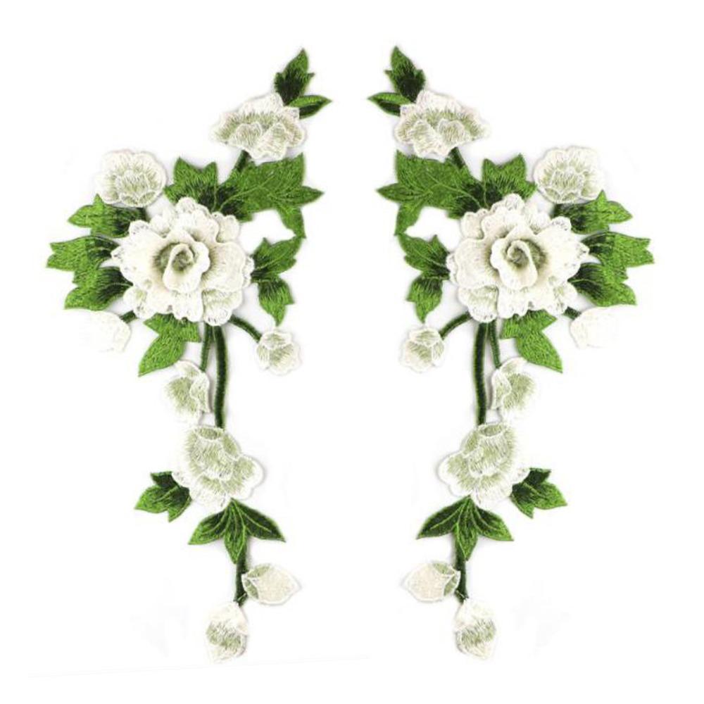 3D Flower Embroidery Flower Applique Multi-Color Handmade Sew On Patch Embroidery DIY Embroidery Repair Patch Wedding Decoration