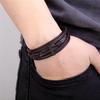 2026 Fashion Cross Bracelet Black Gold Steel Multi-layer Woven Bracelet Bracelet