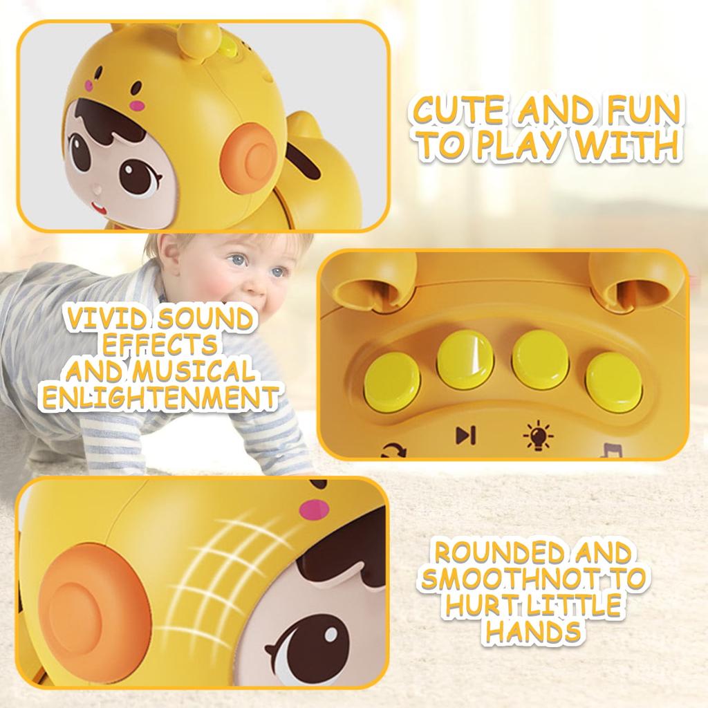 Brinquedos para Bebê Engatinhando com Música e Luzes Brinquedos de Boneca para Barriguinha Brinquedos para Bebês Pequenos Brinquedos Educativos Precoces Presente de Aniversário para Crianças Pequenas