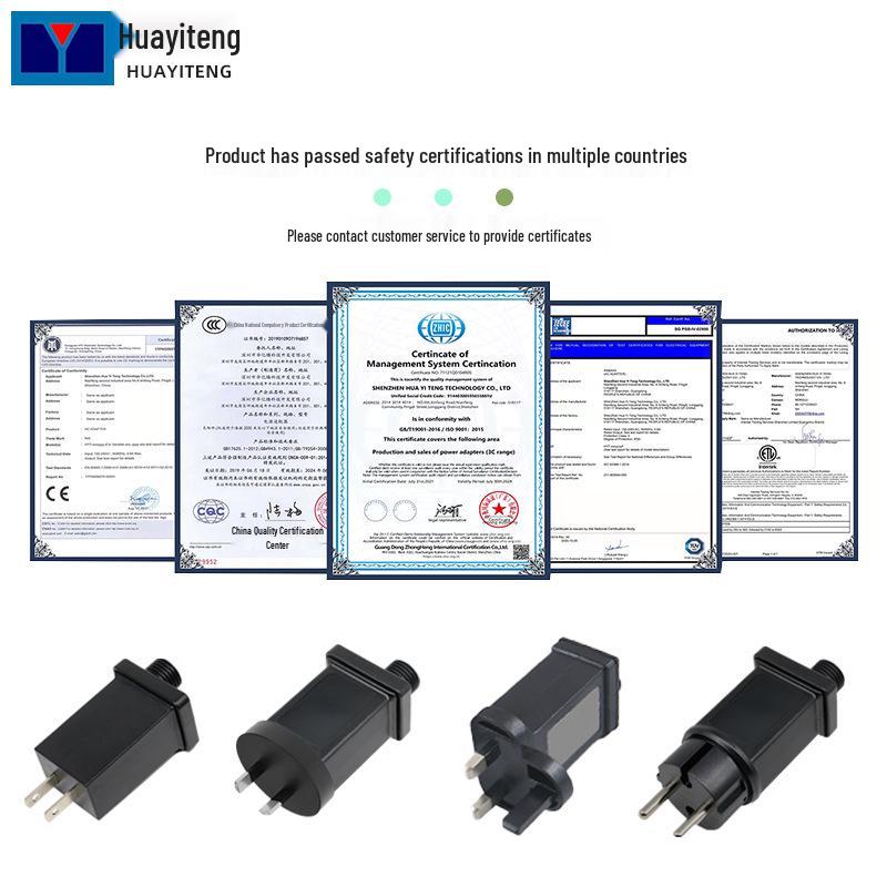 CE ETL Certified 5V/12V 1A IP44 Rainproof LED Christmas Light Power Supply