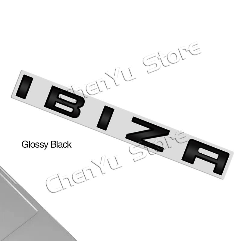 For Ibiza 6L 6J Letter Emblem 3D Decals Sticker Rear Trunk Badge Logo Metal Accessories