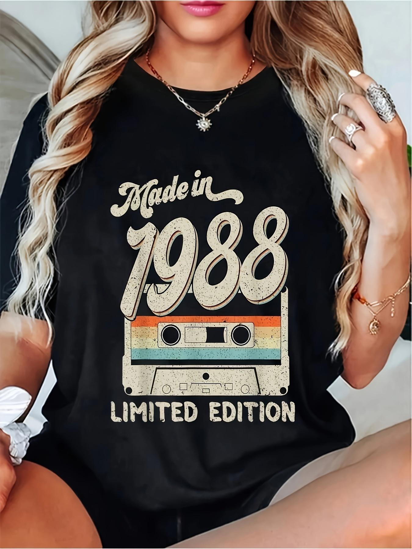 Retro Cassette Tape TShirt Vintage 80s 90s Style Womens Retro Cassette Tape Graphic Colorful Tape Design Aesthetic Clothes S