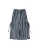 Comoni Nose W Check Cargo Skirt [Navy]