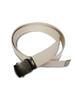 [SeaLand] GI Belt (Gacha Belt) Length: 100cm, 120cm, 140cm Width: 32mm Made with Cotton Obi Woven In Kurashiki. Buckle Color: Matte Silver (White)