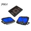 Cooling Pad Laptop with USB Ports 6 Wind Speeds Metal Mesh Fast Heat Dissipation Universal Adjustable Height Notebook Stand Central Fan Cooler