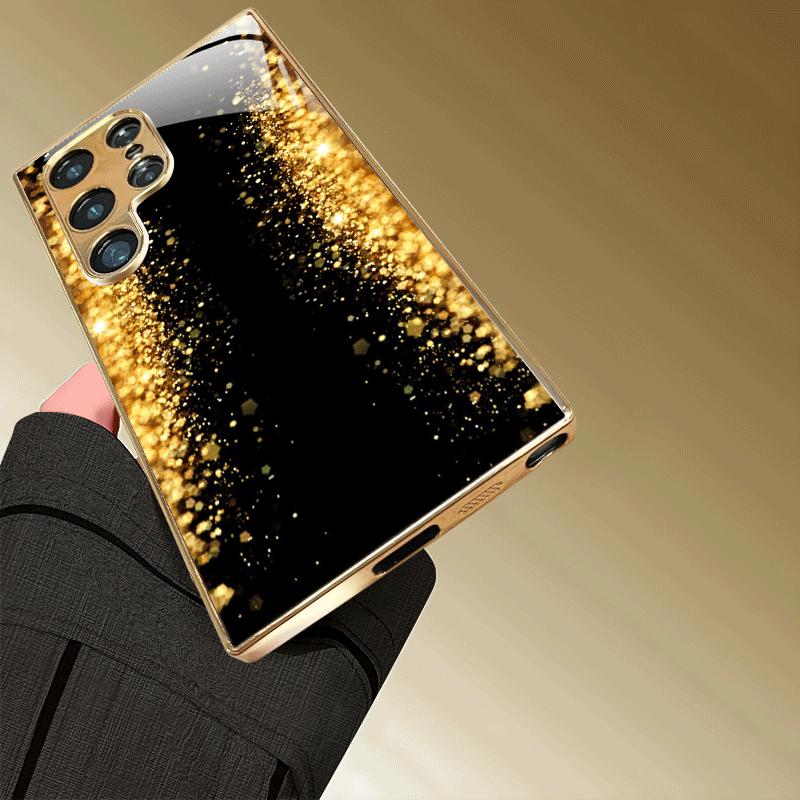 Modische Atmosphäre Einfachheit Hochwertige Galvanisierte Glas-Handyhülle für Samsung Galaxy S26 S25 S24 S23 S22 S21 FE Ultra Plus